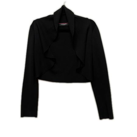  LEONARD レオナール レディース ボレロカーディガン size3 0337946 ブラック