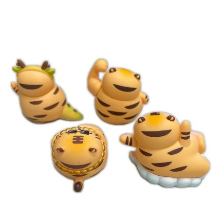   招吉虎 ミニフィギュア トラ 中国 4個セット