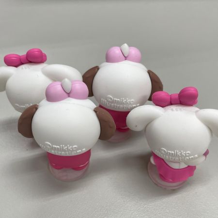   mikko ミニフィギュア 8体 FLORTTE コスメコラボリップキャップ2個