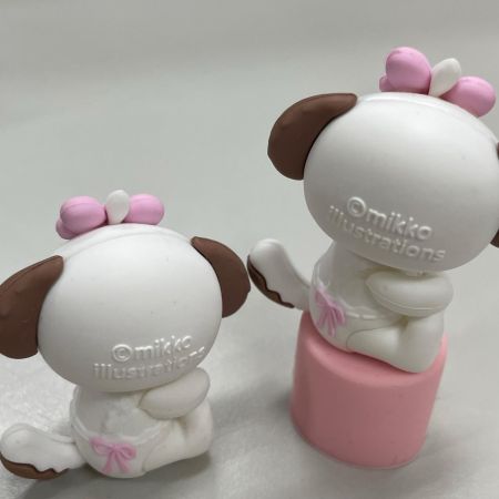   mikko ミニフィギュア 8体 FLORTTE コスメコラボリップキャップ2個