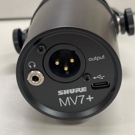  SHURE シュア MV7+ポッドキャストマイクロホン