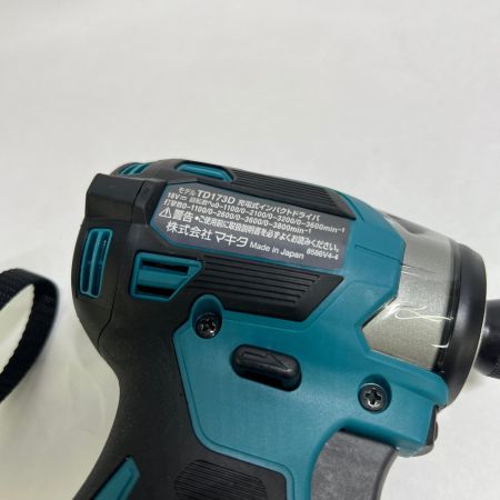  MAKITA マキタ 充電式インパクトドライバ 18V 6Ah バッテリ2本 充電器 ケース付 TD173DRGX ブルー 未使用品