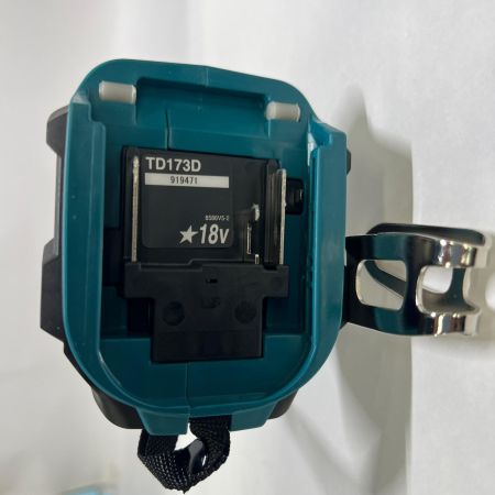  MAKITA マキタ 充電式インパクトドライバ 18V 6Ah バッテリ2本 充電器 ケース付 TD173DRGX ブルー 未使用品