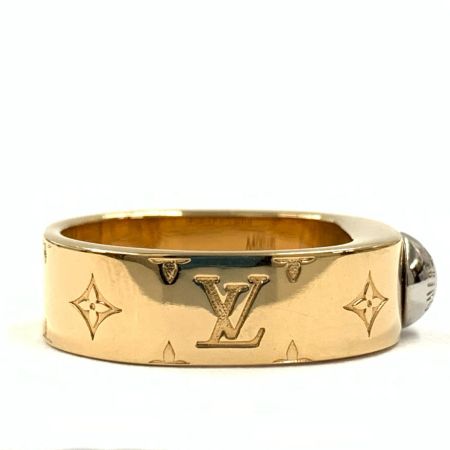  LOUIS VUITTON ルイヴィトン ナノグラム サイズS リング 指輪 M00210 ゴールド