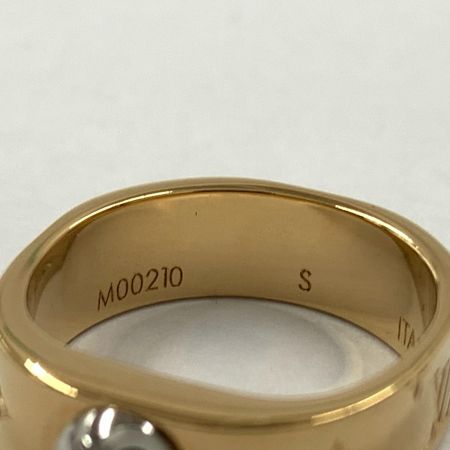  LOUIS VUITTON ルイヴィトン ナノグラム サイズS リング 指輪 M00210 ゴールド