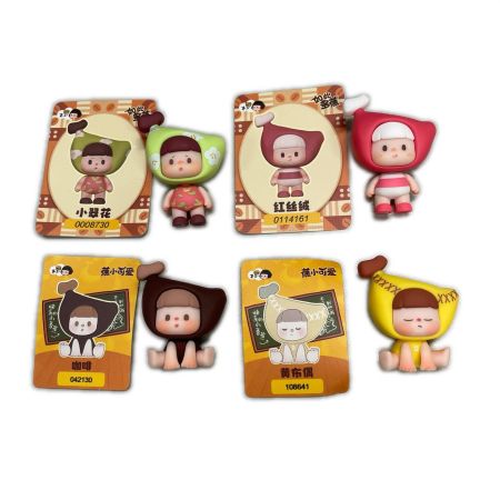  不二玩具 ミニフィギュア 如此多蕉 2個 蕉小可愛 2個 4個セット 中国
