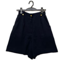 〇〇 LEONARD レオナール レディース キュロット SIZE M ネイビー Bランク