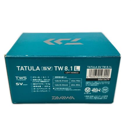  DAIWA ダイワ TATULA タトゥーラ SV TW 8.1L 左 613679 ベイトリール