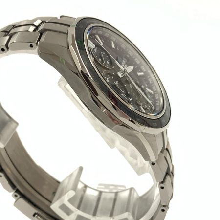  CASIO カシオ OCEANUS オシアナス マンタ シリーズ メンズ ソーラー 電波 クォーツ 腕時計 0CW-S7000 シルバー  x ブラック