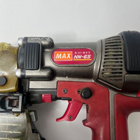  MAX マックス 釘打機　高圧コイルネイラ HN-65 レッド