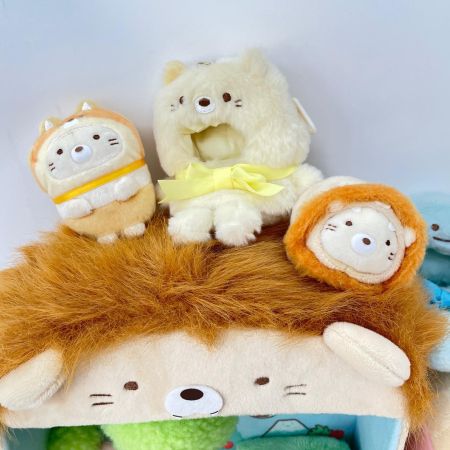   すみっコぐらし シーンぬいぐるみ まとめ しっぽずダイナー たぴおかパーク・コーヒーカップステージ 走るてのりぬいぐるみ タクシー MF61501等