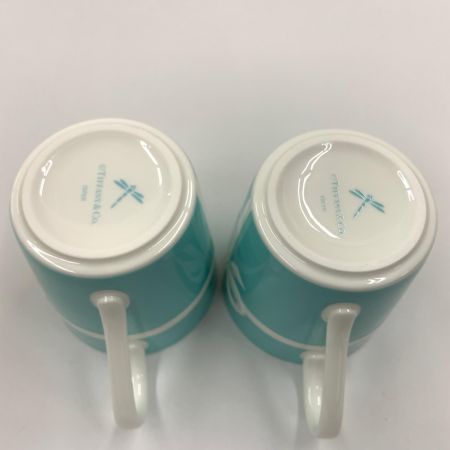  Tiffany & Co. ティファニー ブルーボウマグ ブルー リボン ペア マグカップ  未使用