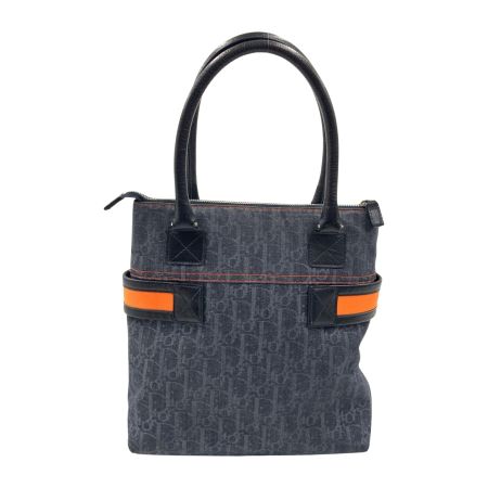  Christian Dior クリスチャンディオール フライトライン トートバッグ レディース バッグ ネイビー x オレンジ