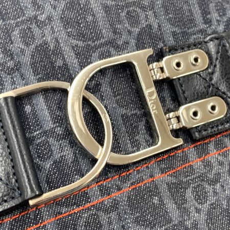  Christian Dior クリスチャンディオール フライトライン トートバッグ レディース バッグ ネイビー x オレンジ