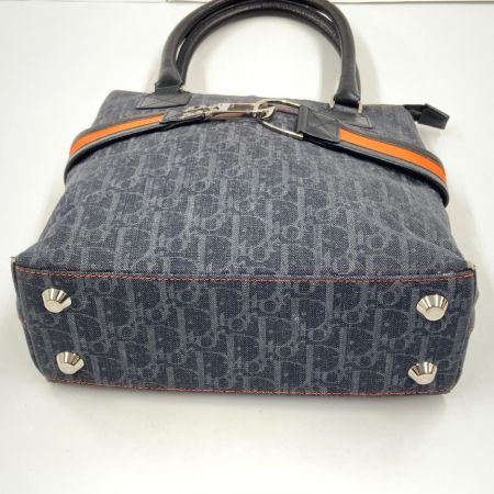  Christian Dior クリスチャンディオール フライトライン トートバッグ レディース バッグ ネイビー x オレンジ