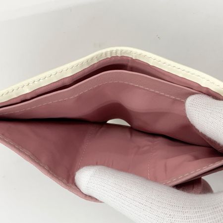  Christian Dior クリスチャンディオール トロッター 三つ折り財布  ピンク