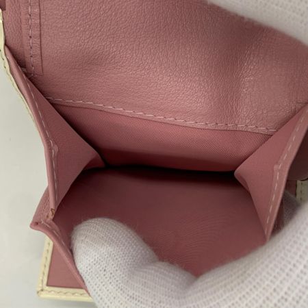  Christian Dior クリスチャンディオール トロッター 三つ折り財布  ピンク