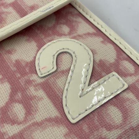  Christian Dior クリスチャンディオール トロッター 三つ折り財布  ピンク