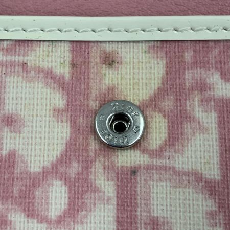  Christian Dior クリスチャンディオール トロッター 三つ折り財布  ピンク
