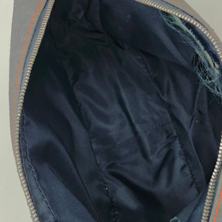  Christian Dior クリスチャンディオール フライトライン トロッター デニム ワンショルダーバッグ ネイビー x オレンジ 現状渡し