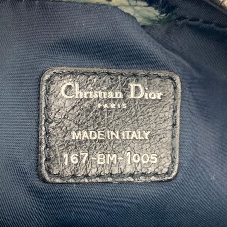  Christian Dior クリスチャンディオール フライトライン トロッター デニム ワンショルダーバッグ ネイビー x オレンジ 現状渡し