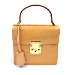 〇〇 LOUIS VUITTON ルイヴィトン モノグラム ヴェルニ スプリングストリート ハンドバッグ トートバッグ M91033 イエロー 現状渡し  Cランク