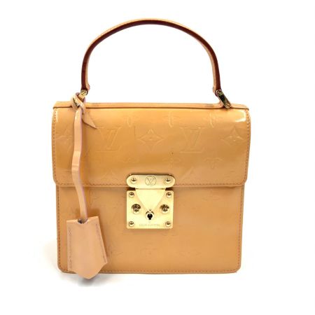  LOUIS VUITTON ルイヴィトン モノグラム ヴェルニ スプリングストリート ハンドバッグ トートバッグ M91033 イエロー 現状渡し 