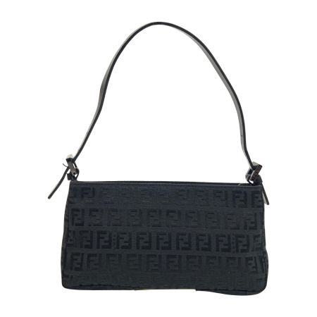  FENDI フェンディ ズッカ ズッキーノ ワンショルダーバッグ アクセサリーポーチ 8BR394 ブラック