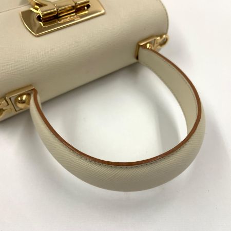  Salvatore Ferragamo サルヴァトーレフェラガモ ガンチーニ ハンドバッグ ハンドバッグ トートバッグ AQ-21 2193 アイボリー 現状渡し 