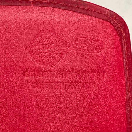   レディース スティングレイ エイ革 MADE IN THAILAND スターマーク レッド