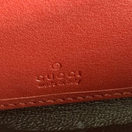  GUCCI グッチ GG シマ ラウンドファスナー 長財布 212110-0416 レッド