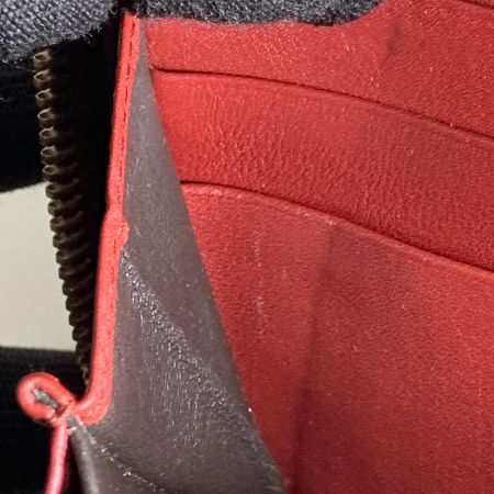  GUCCI グッチ GG シマ ラウンドファスナー 長財布 212110-0416 レッド