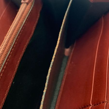  GUCCI グッチ GG シマ ラウンドファスナー 長財布 212110-0416 レッド