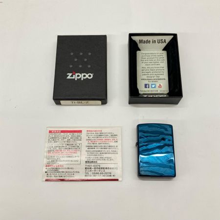 ZIPPO ジッポー 2014.01 チタンコーティングシリーズ ゼブラBL Ti-BL-Z ライター ZIPPO