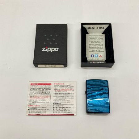 ZIPPO ジッポー 2014.01 チタンコーティングシリーズ ゼブラBL Ti-BL-Z ライター ZIPPO