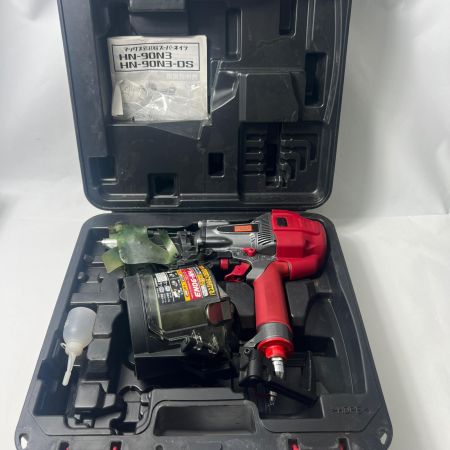 MAX マックス 釘打機　高圧コイルネイラ HN-90N3 レッド