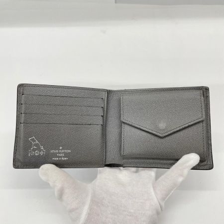 LOUIS VUITTON ルイヴィトン メンズ 二つ折り財布 ポルトフォイユ・マルコ NM  M30795 ブルー×グレー