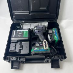  HiKOKI ハイコーキ インパクトドライバ 充電器・充電池2個・ケース付 WH36DC ブラック Bランク