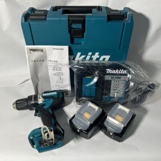 MAKITA マキタ 18V 充電式震動ドライバードリル 充電器 充電池2個 ケース付 HP484D ブルー 未使用品 MAKITA マキタ マキタ 18V 充電式震動ドライバードリル 充電器 充電池2