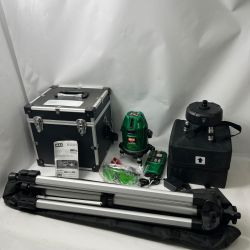 〇〇 MAX マックス レーザ墨出器　電子整準シリーズ 三脚 レーザー自動追尾台 LA-NV1付 LA-S501DG グリーン Bランク