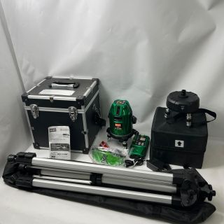 MAX マックス レーザ墨出器　電子整準シリーズ 三脚 レーザー自動追尾台 LA-NV1付 LA-S501DC グリーン MAX マックス レーザ墨出器 電子整準シリーズ 三脚 レーザー自動追尾台