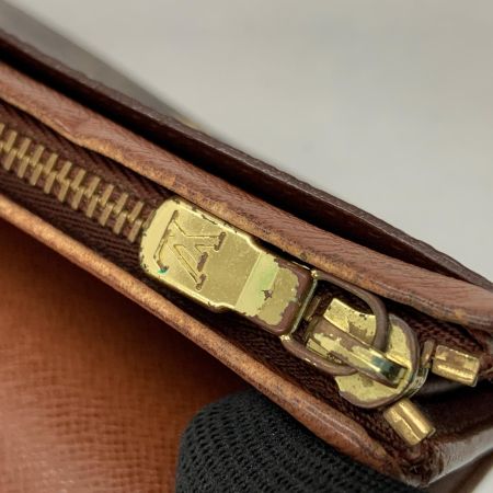  LOUIS VUITTON ルイヴィトン モノグラム ポルト モネ ビエ トレゾール 二つ折り財布 M61730 ブラウン 現状渡し