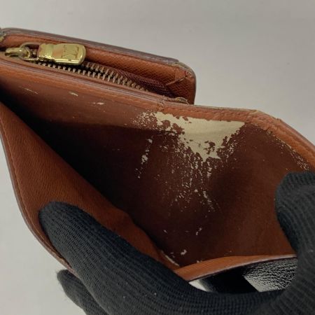  LOUIS VUITTON ルイヴィトン モノグラム ポルト モネ ビエ トレゾール 二つ折り財布 M61730 ブラウン 現状渡し