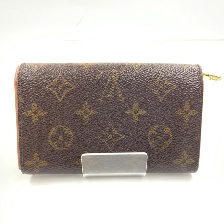  LOUIS VUITTON ルイヴィトン モノグラム ポルト モネ ビエ トレゾール 二つ折り財布 M61730 ブラウン 現状渡し