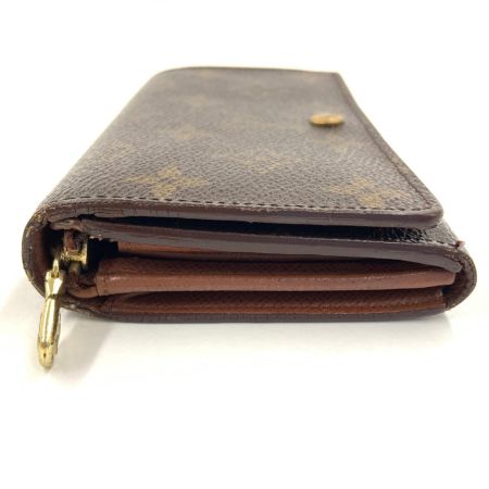  LOUIS VUITTON ルイヴィトン モノグラム ポルト モネ ビエ トレゾール 二つ折り財布 M61730 ブラウン 現状渡し