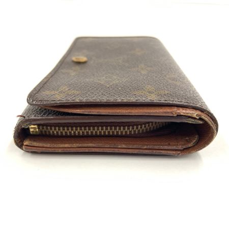  LOUIS VUITTON ルイヴィトン モノグラム ポルト モネ ビエ トレゾール 二つ折り財布 M61730 ブラウン 現状渡し