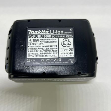  MAKITA マキタ バッテリー 18v 6.0Ah BL1860B  BL1860B ブラック 未使用品