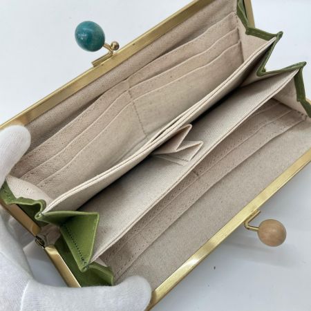 box21 ボックス21 Juju&beck レディース 長財布 がま口 グリーン