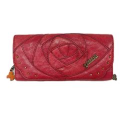 ANNA SUI アナスイ レディース 長財布 ローズウッド レッド Bランク