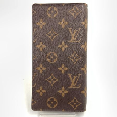 LOUIS VUITTON ルイヴィトン モノグラム ポルトフォイユ ブラザ  二つ折り長財布 M66540 ブラウン